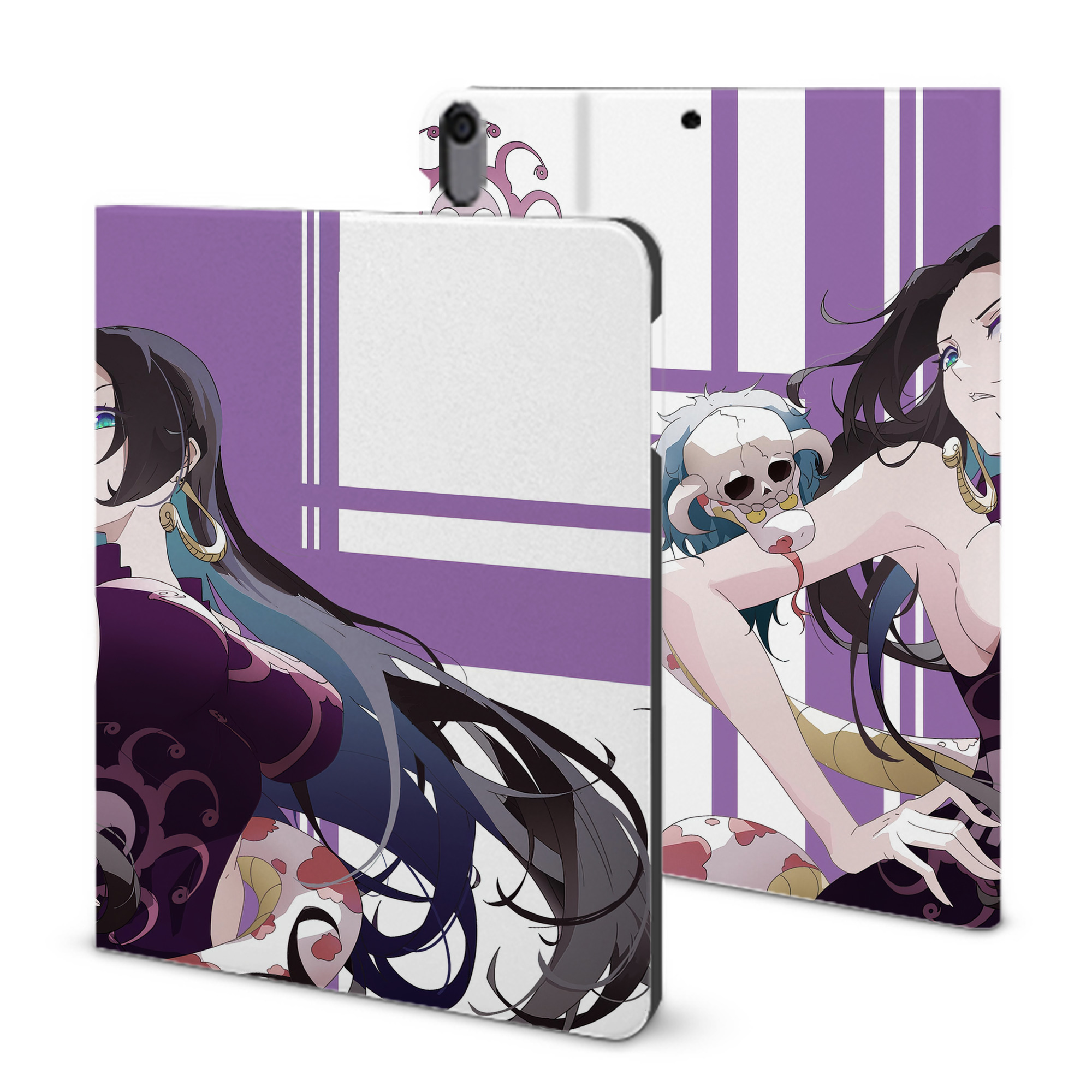 ワンピース ONE PIECE IPad ケース ブック型 PUレザー TPU 耐衝撃 軽量 薄型 ペン収納なし 全面保護 IPad 各モデル対応